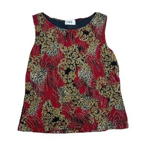 JBS Ltd Vintage 90s Red & Black Tank Top Size M / L